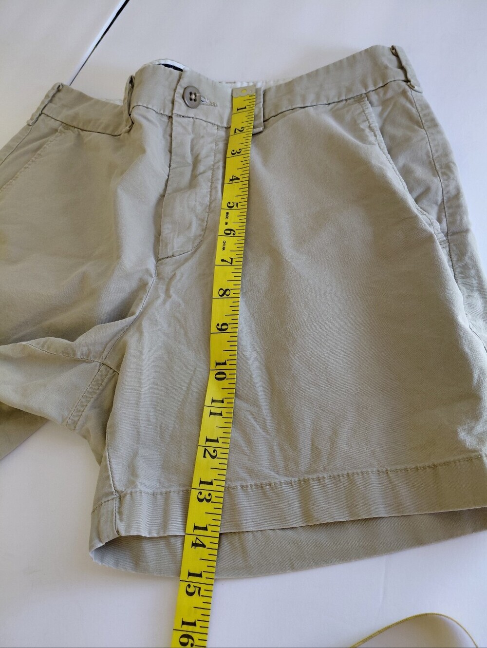 Abercrombie & Fitch- Women’s 31 Tan Casual Cotton Shorts Stretch Summer - Picture 6 of 8